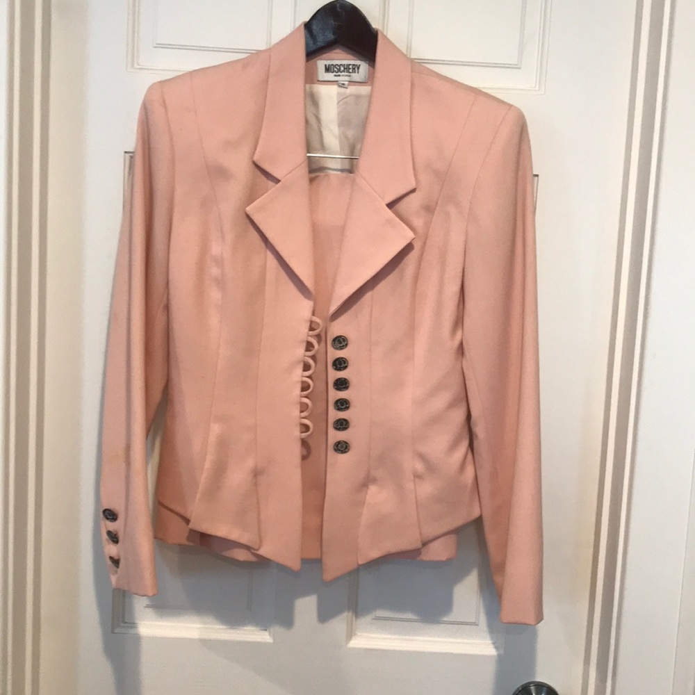 2 pc vintage pink suit
